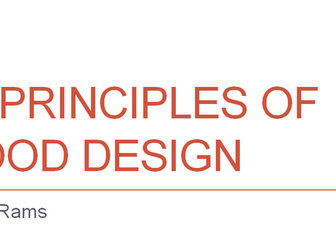 Dieter Rams principles of design
