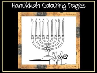 Hanukkah Colouring Pages
