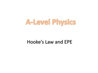 Hooke's Law and EPE (A-Level: OCR A, Chapter 6 - Materials)