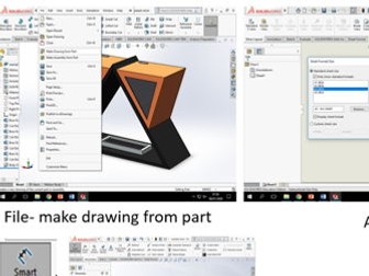How to create an engineering drawing in Solid Works