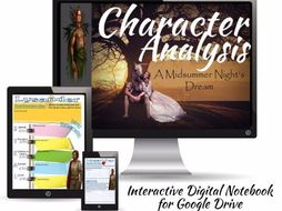 Shakespeare's A Midsummer Night’s Dream: Character Analysis, Digital & Printable