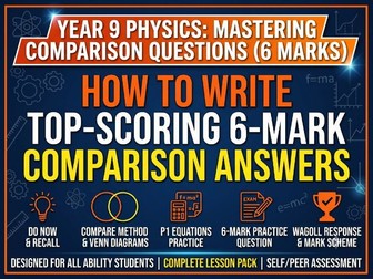 GCSE Command Words; teaching students how to compare, full lesson