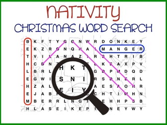 Christmas Word Search (The Nativity)