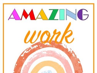 'Amazing Work Coming Soon' - Orange Poster