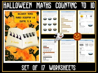 Halloween Themed Maths Counting to Ten
