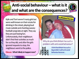 Anti-Social Behaviour PSHE