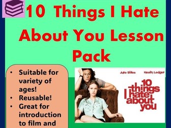 10 Things I Hate About You Lesson Pack