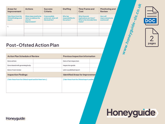 Post Ofsted Action Plan