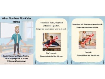 When Numbers Fit – Calm Maths Social Stories (Set 2: Staying Calm in Maths, Primary & Secondary)