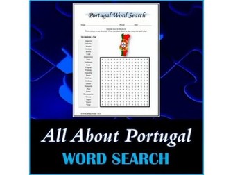 All About Portugal Word Search Puzzle