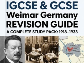 IGCSE & GCSE Weimar Germany Notes Pack