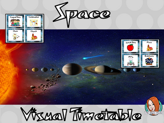 Space Classroom Visual Timetable
