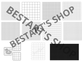 Simple Square Shape Math Template for Square Grid/Graph Paper Graphing Clip Art