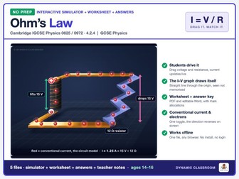Ohm's Law Interactive - IGCSE 0625/0972