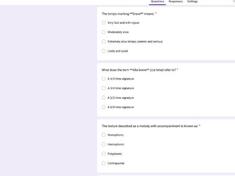 Google Form Quiz Edexcel GCSE Beethoven – Pathétique Sonata