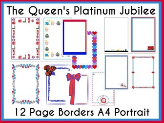 The Queen's Platinum Jubilee  Border Pages