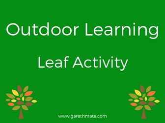 Outdoor Learning - Leaf Activity