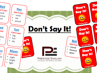 "Don't Say It!" Game (Easy/Beginner) - Taboo Game