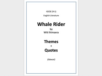 Whale Rider: Themes and Quotes Bundle
