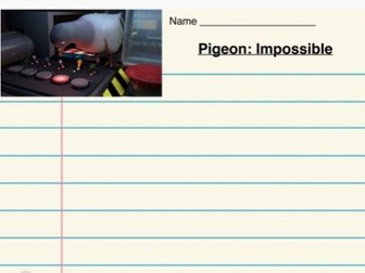 Pigeon: impossible writing paper