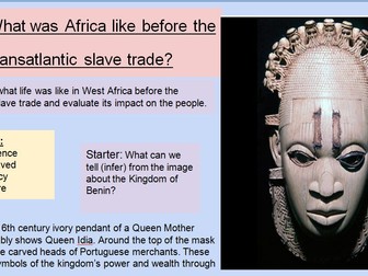 Title: What was the impact of slavery on Africa? (two lessons)
