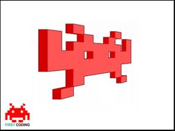 Scratch - Space Invaders Worksheet with working example