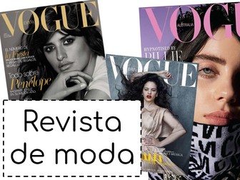 Revista de moda - Spanish clothes project - La ropa - KS3