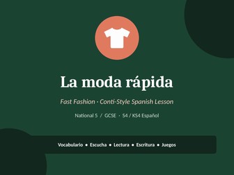 La moda rápida, Conti-Style Spanish Lesson