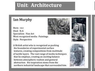 GCSE Art - Architecture Artists Knowledge Organiser