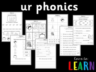 ur Phonics Worksheets