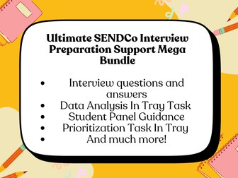 SENCo Interview Questions, Tasks & Answers – Complete SENCo Interview Preparation Bundle