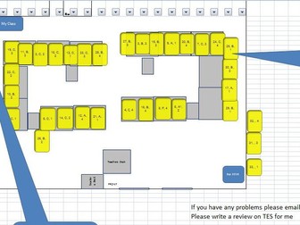 Automatic seating plan generator (Great for Kagan groups work or easy to modify seating plans)