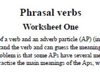 Phrasal Verbs Explained