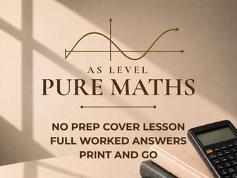 KS5 / AS Level Pure Maths Cover Lessons: Unit 16 | Polar Coordinates & Graphs (No Prep)