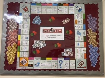 AQA Science Required Practical Monopoly display board