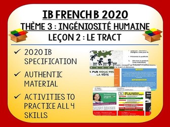 IB FRENCH B 2020 - Ingéniosité Humaine L2 - Le Tract