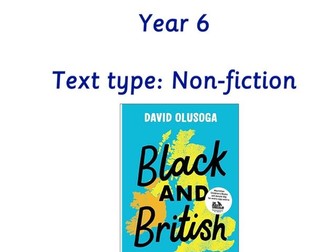 Year 6 Writing Unit - Black & British (4 Weeks)