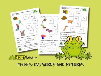 PHONICS: CVC WORDS AND PICTURES