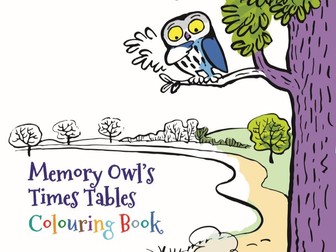 Memory Owl's 3x Table Colouring Pack