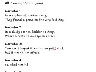 Year 6 Leavers’ Assembly Script- Jumanji