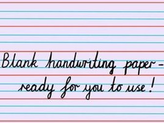 Handwriting paper lilac background