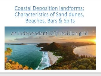 coastal deposition, landforms revision