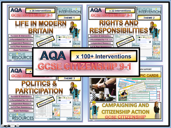 GCSE Citizenship Revision 9-1 AQA Over 130+ Resources