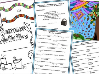 Summer Activities Bundle Years 5 and 6