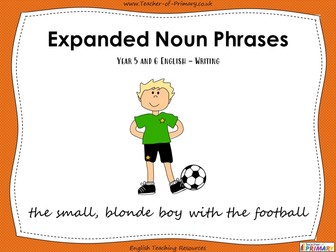 Expanded Noun Phrases - Year 5 and 6