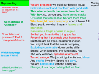 Storm on the Island lesson