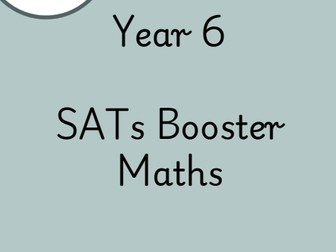 Year 6 Maths Booster Revision