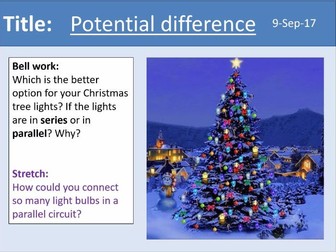 AQA New GCSE Electricity - Lesson 4 - Potential difference