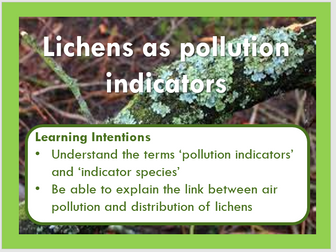Lichens as Pollution Indicators