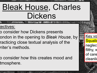 Bleak House Analysis Lesson